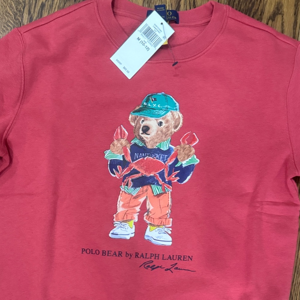 Polo by Ralph Lauren Kids Pink Sweatshirt - Picture 2 of 3